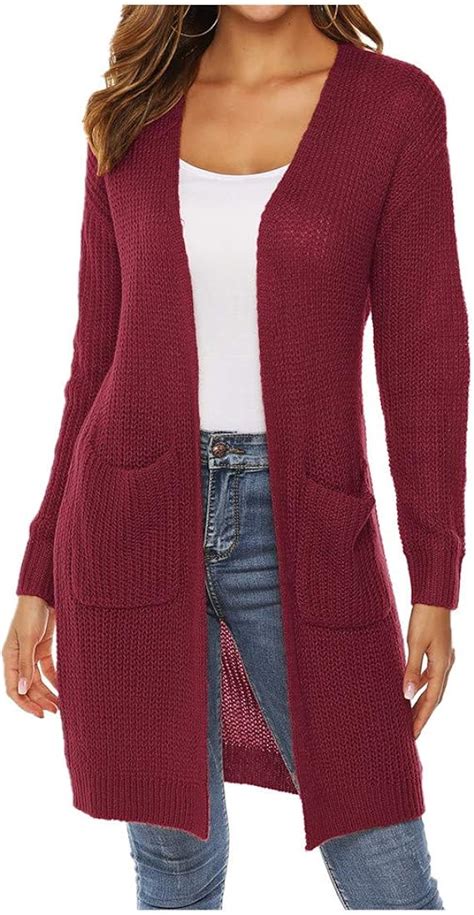 Suchergebnis Auf Amazon.de Für: Strickjacke Damen Lang Mit .